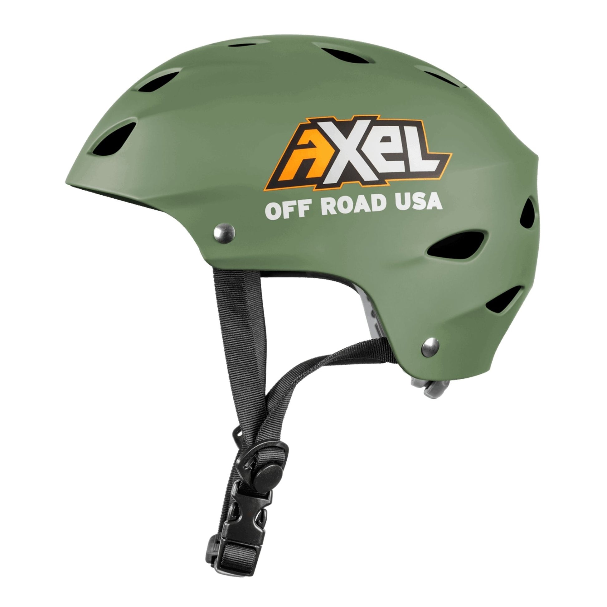Off Road Trail Helmet Helmet AXEL Off Road X-Small Military Green Matte. lightweight and ventilated