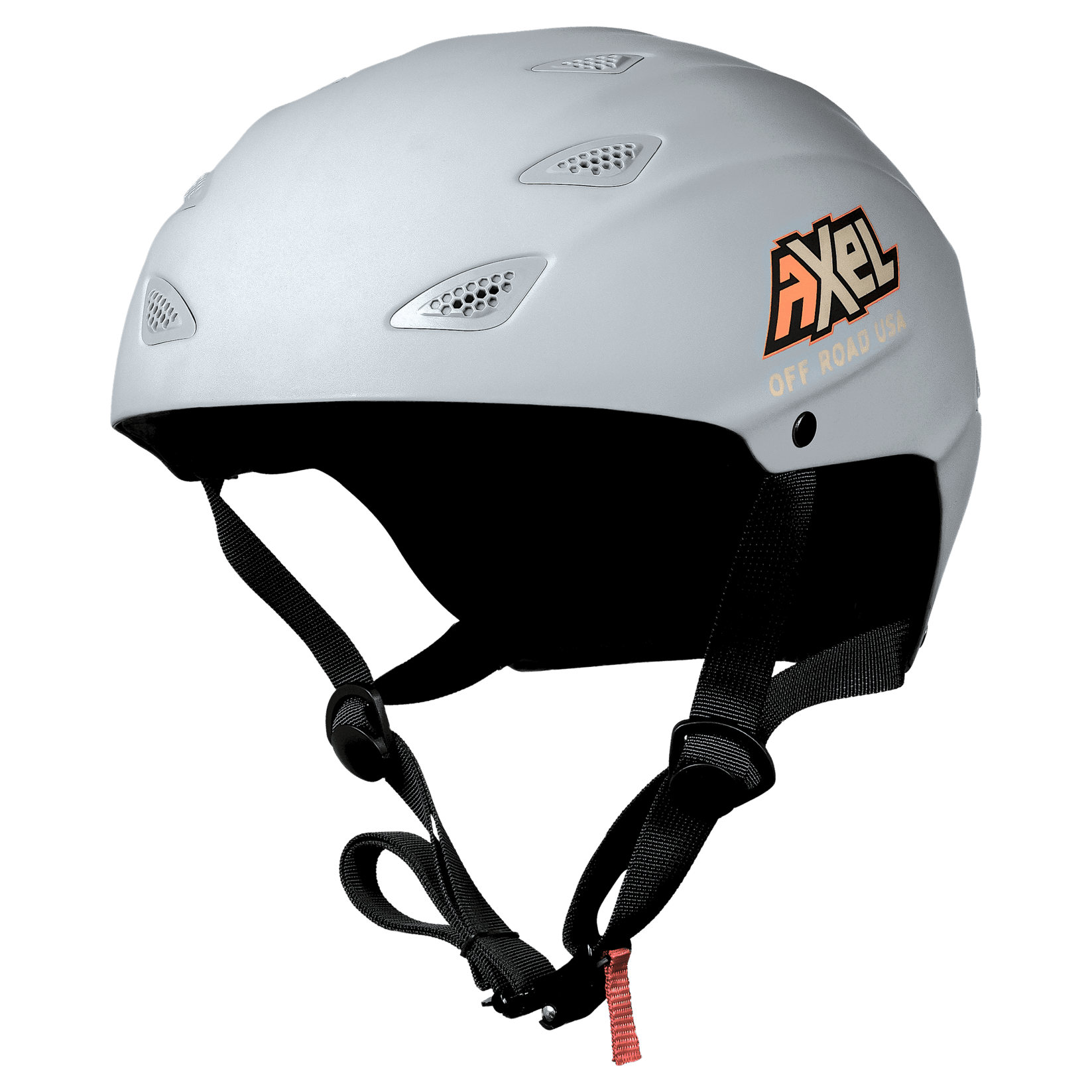 AXEL Off Road and On-Road GRIT D.O.T. Helmet - Ash Gray & Moon White