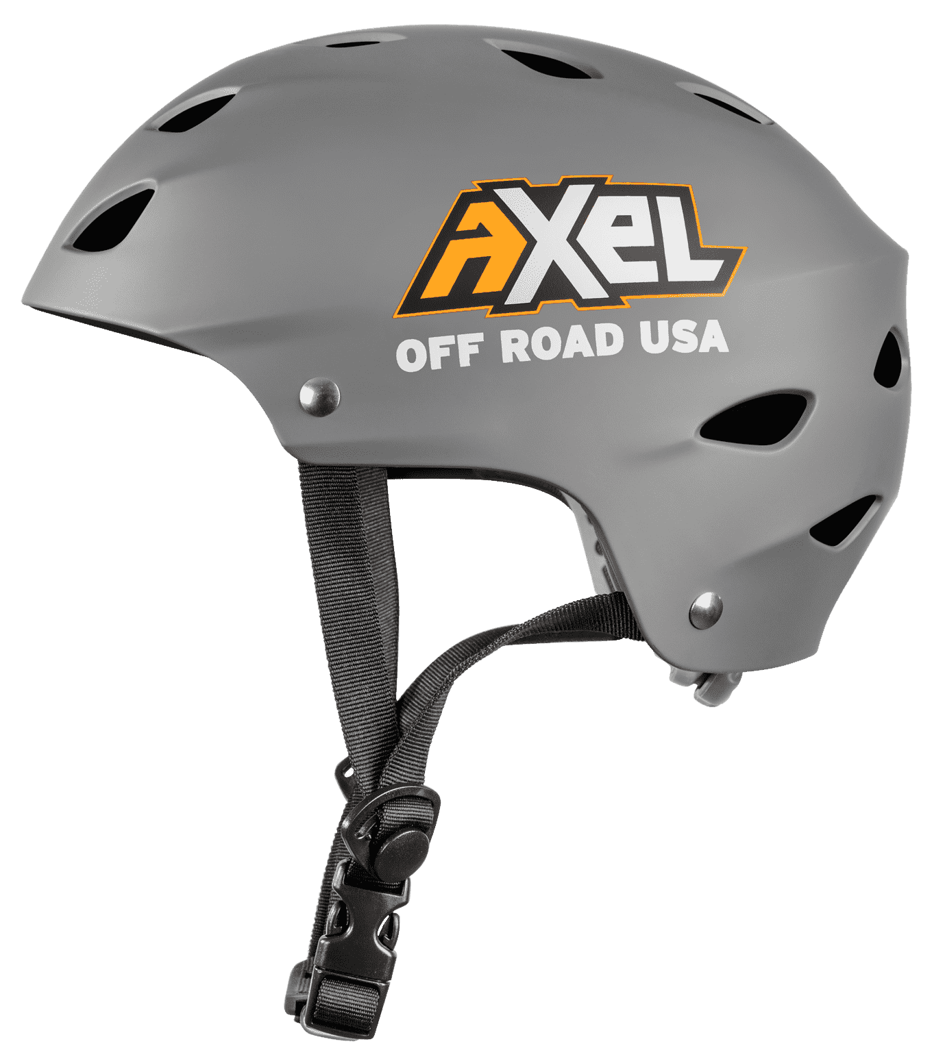 Side view AXEL Off Road Trail Helmet Gray